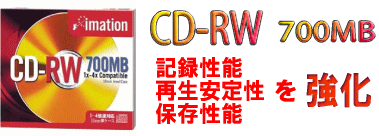 CD-RW　イメーション：CDRW80A